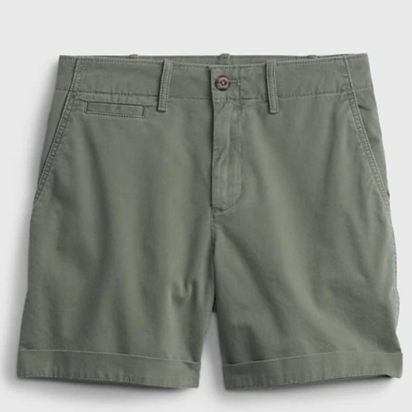 GAP Girlfriend Chino Shorts-Khaki - Picture 3 of 3